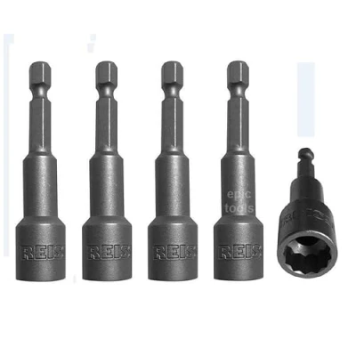 Image of Reisser NS11BHL Impact Magnetic Bi Hex Nut Setter 5 Pieces, 11 mm Diameter x 65 Length