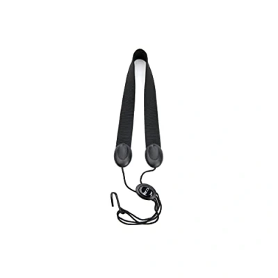 Image of Rico SLA11 Saxophone Neck Strap For Baritone &amp; Tenor,Black Nylon
