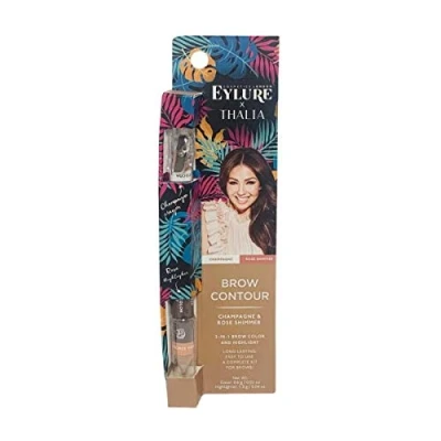 Image of Eylure Thalia Brow Contour 2 in 1 Colour and Highlight (Champagne &amp; Rose Shimmer)