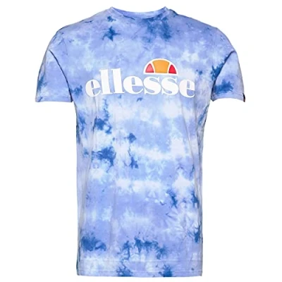 Image of Ellesse Prado Tie Dye Mens Blue T Shirt Size X Small