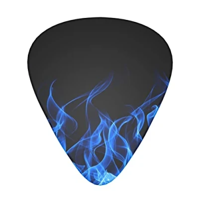 Image of Blue Flame Guitar Picks 12 Pack, Includes Thin, Medium &amp; Heavy For Acoustic Guitar,Ukulele Etc.