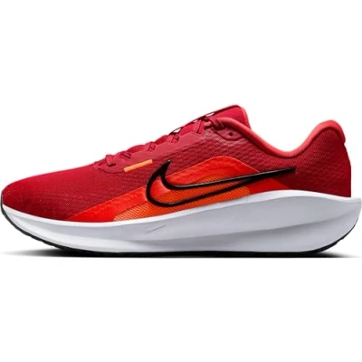 Image of Nike Performance Downshifter 13 Road running shoes, Men&#039;s, Size: 8.5, Gym red/black/light crimson/hyper crimson/pure platinum Textile/synthetics