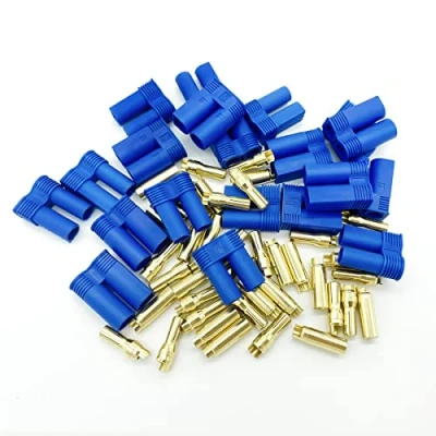 Image of 10 Pairs EC5 Banana Plug Connectors Female Male 5.0mm Gold Bullet Connector for RC ESC LIPO Battery Device Electric Motor
