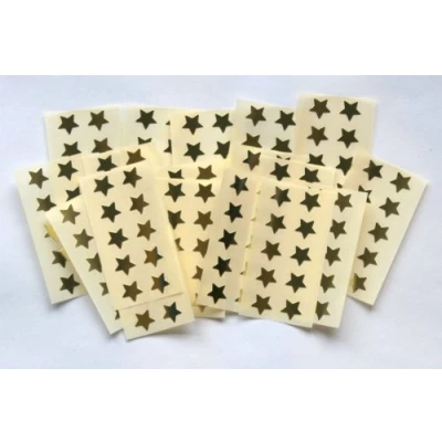 Image of 175 Star Shiny Gold Stickers Sticky Coloured Self Adhesive Labels for Colour Coding