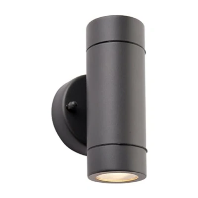Image of Saxby Palin Outdoor Up Down Dimmable Wall Light Anthracite, IP44