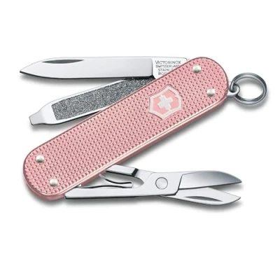 Image of Victorinox, Classic SD Alox, Swiss Army Pocket Knife, small, Multi Tool, Camping, 5 Functions, Blade, Nail file, Screwdriver 2.5 mm