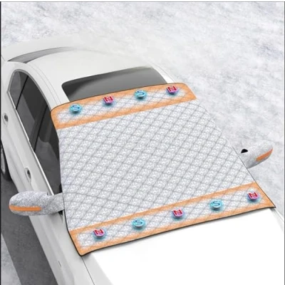 Image of AWPF Car Windshield Cover for KIA Venga 2009 2015 2016 2017 2018, Magnetic Foldable Windscreen Snow Cover, Ice Frost Sun UV Dust Water Resistent