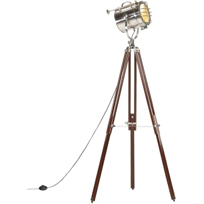 Image of vidaXL Tripod Floor Lamp Solid Mango Wood 180 cm