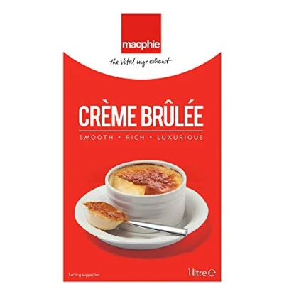 Image of Macphie Creme Brulee UHT Dessert Sauce 1 Litre (Pack of 12)