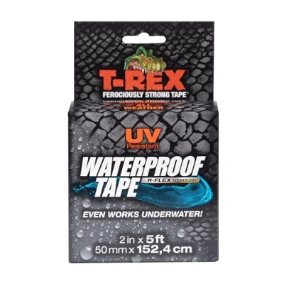 Image of T Rex Waterproof Butyl Tape for Roof and Leak Repair 48mm x 1.52cm, Flashing Repair, Sealant Strip Patch Repairing Crack, Window, Glass, Gutter, Downpipe, Pond Liners, Paddling Pool, Airtight