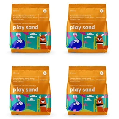 Image of LEAP HORSE Children’s Play Sand, Premium Quality, 20KG Light Colour Non Toxic, Natural Washed Pit, Ideal for Kids, Craft, Pets and Aquarium