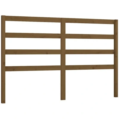 Image of vidaXL Bed Headboard Honey Brown 146x4x100 cm Solid Wood Pine