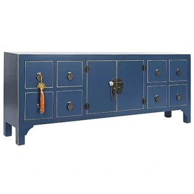 Image of DKD Home Decor TV Cabinet, Blue, Estándar