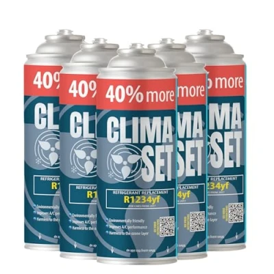Image of ClimaSet R1234yf Air conditioning refill 5x235 g Car gas cartridge ECO