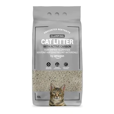 Image of by Amazon Clumping Unscented Cat Litter with Active Carbon 10L