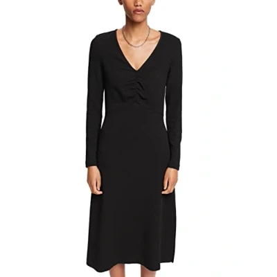 Image of ESPRIT Women&#039;s 112ee1e307 Dress, 001/Black, S