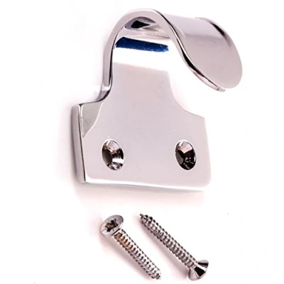 Image of 2X Polished Chrome Sash Window Lift Includes Screws