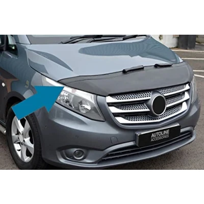 Image of Black Bonnet Bra/Protector To Fit Vito W447 (2015 )