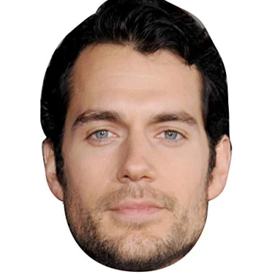 Image of FoxyPrinting Henry Cavill Tv Movie Star Celebrity Cardboard Party Face Mask Fancy Dress