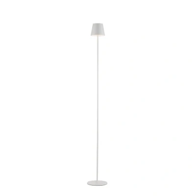 Image of JUST LIGHT. Euria LED floor lamp with rechargeable battery, white, iron,