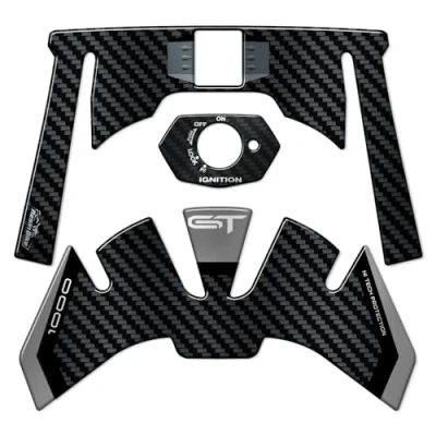 Image of Resin Bike Motorcycle 3D Stickers Compatible with Suzuki GSX S 1000 GT 2022. Key Zone Protection from Bumps and Scratches. Carbon Fiber Effect Gadget Moto