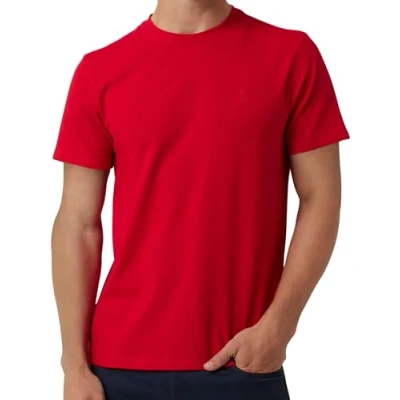Image of DKNY Mens T Shirts Luxury Men&#039;s Classic Fitted Short Sleeve Crew Neck for Men Plain Tshirts Men, Red, Medium