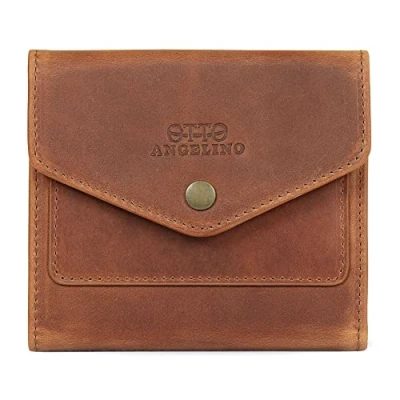 Image of Otto Angelino Genuine Leather Envelope Style Wallet RFID Blocking Unisex