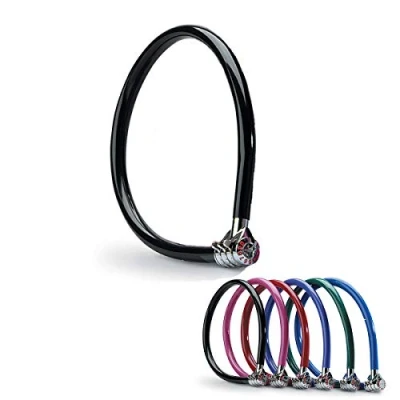 Image of MASTER Lock Bike Cable [Combination] [55 cm Colourful Cable] [Outdoor] 8630 Ideal for Bike, Electric Skateboards, Strollers, Lawnmowers and other Outdoor Equipments