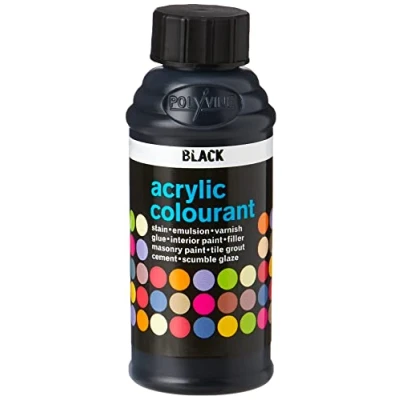 Image of Polyvine Universal Acrylic Colourant BLACK