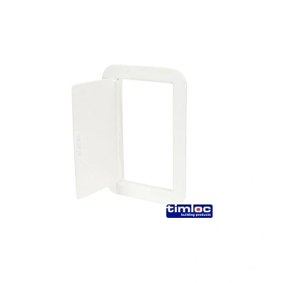 Image of 3x TIMCO Timloc Access Panel Plastic Hinged White Ap150 LOCAP150