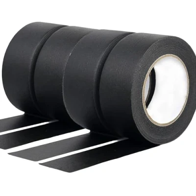 Image of ZALUJMUS Multi Surface Premium Masking Tape, Decorating Painters Tape for Artist Indoor 30m*5cm, Black (4)