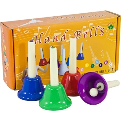 Image of Percussion Workshop HB8 Coloured Hand Bells (Pack of 8)