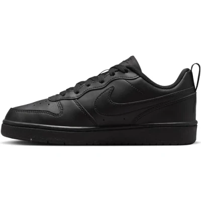 Image of Nike Sportswear Court Borough Recraft Unisex Trainers for kids, Size: 6, Black Imitation leather/ textile