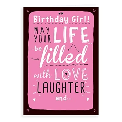 Image of Regal Publishing Humour Funny Birthday Card Life filled with 7 x 5 inches