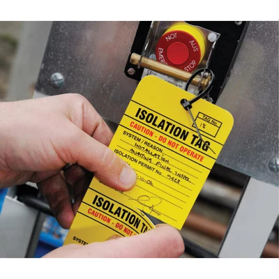 Image of Sitesafe Isotag Isolation Tags, Pack of 50