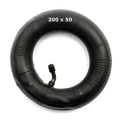 Image of Inner Tube 200x50 Bent Valve Fits Sack Truck Hand Cart 200 x 50 8x2 Tyre Wheel