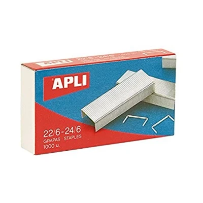 Image of APLI 13469 Pack of 1000 Staples, 22/6 24/6