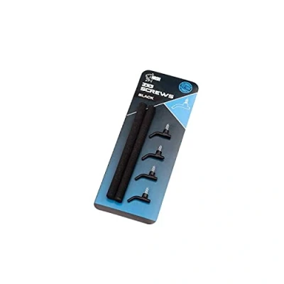Image of Nash Zig Screws Large Black Size 4 6 Hooks (T7846)