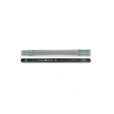 Image of BMI 96162211 Aluminium Folding Rule, Black/White, 2 m x 14 mm