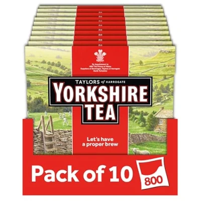 Image of Yorkshire Tea, total 800 Tea Bags (10 packs of 80 Bags)