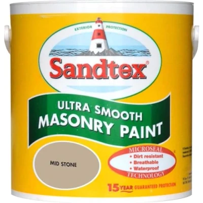 Image of Sandtex Retail Ultra Smooth Masonry Mid Stone 2.5 L