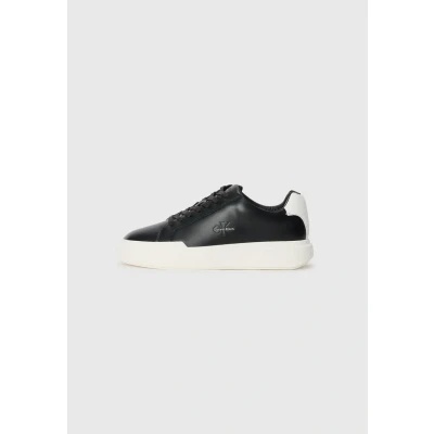 Image of Calvin Klein Jeans Cupsole Trainers, Men&#039;s, Size: 12, Black/bright white shoes