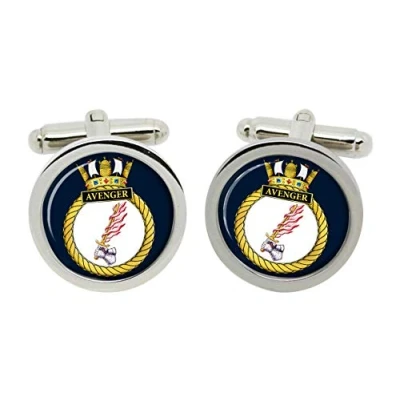 Image of HMS Avenger, Royal Navy Cufflinks in Box