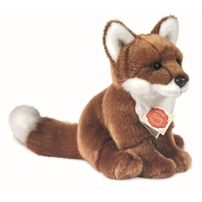 Image of Teddy Hermann 90321 Fox Sitting Red Brown 7,9&quot;/20 cm, Soft Toy, Plush Toy