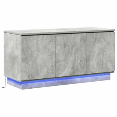 Image of vidaXL TV Cabinet Concrete Grey 100x38x49 cm Engineered Wood