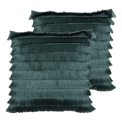 Image of furn. Flicker Cushions (Twin Pack) Teal Size 45 cm x