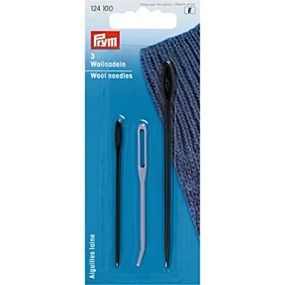 Image of Prym Wool Needles, Grey,Blue, 10.9 x 4.9 0.02 cm