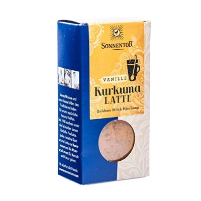 Image of Sonnentor Organic Turmeric Latte Vanilla Golden Milk Box 60 g