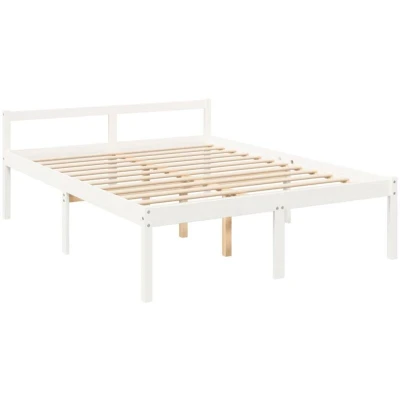 Image of vidaXL Senior Bed without Mattress White 150x200cm King Size