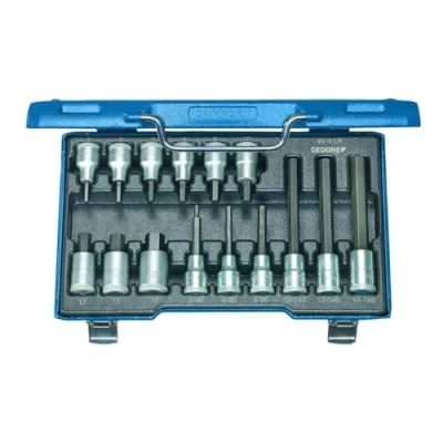 Image of GEDORE LKM 19 Screwdriver Set 1/2 Inch 15 Piece Inner 6 Carat 5 17 mm